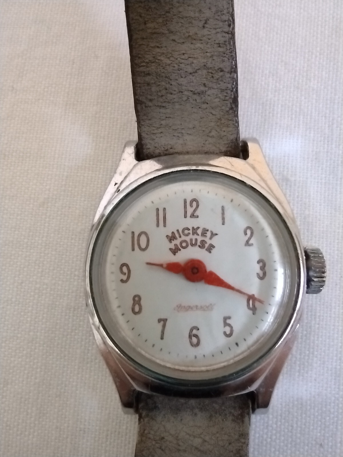 Vintage Mickey Mouse Analog Watches Bradley & Ingersoll Lot of 2
