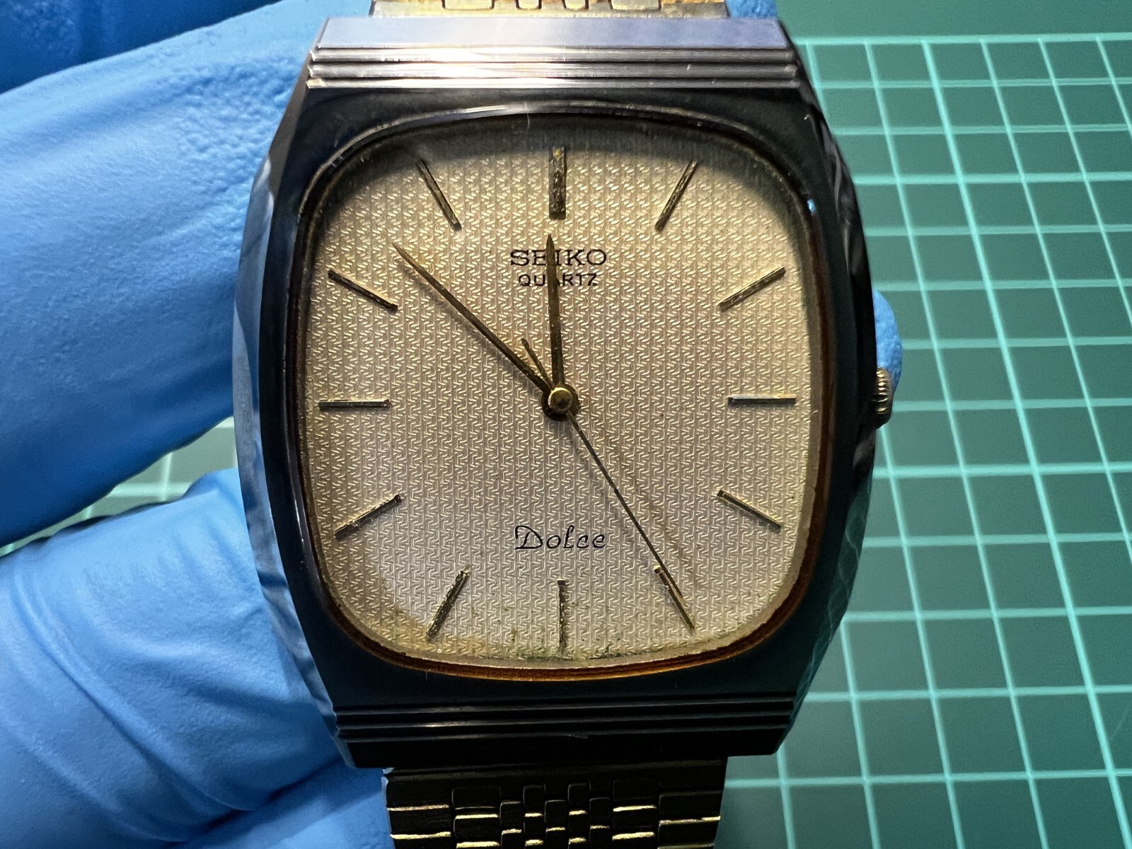 Vintage [ Exc+5 ] SEIKO 5931-5450 Dolce Gold Dial 31mm Quartz Men’s Watch JAPAN