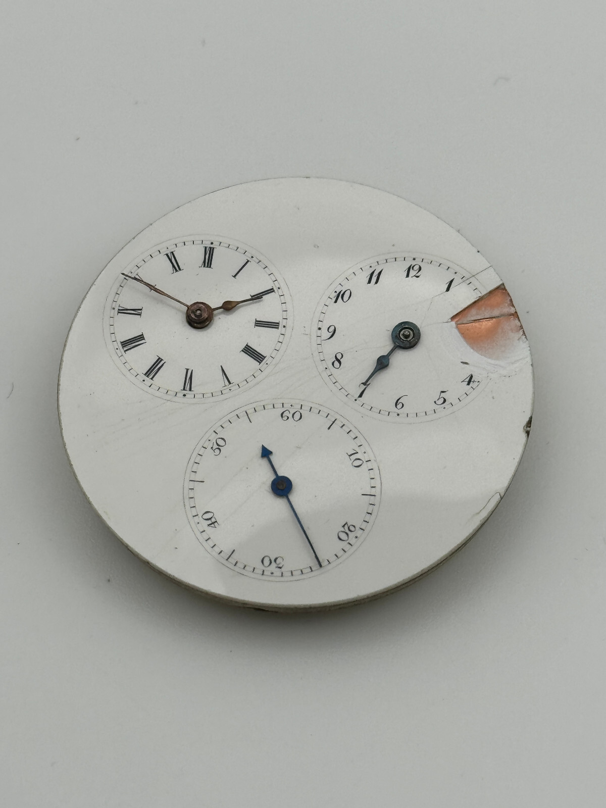 Anonymous pcoket watch gmt dual time cylinder key keys movement movement 40