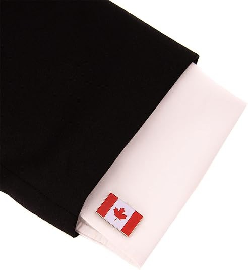 2-PC CANADA FLAG CUFFLINKS High Quality NEW w GIFT BOX World Canadian Maple Leaf