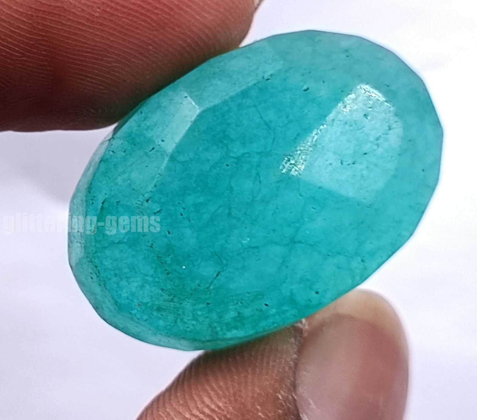 IGL Certified 51.70 Carat Natural Green Emerald Oval Shape Loose Gemstone 5DNE