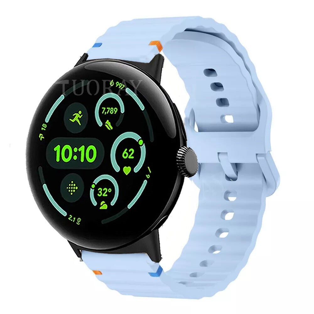 Silicone Sport Watch Band Strap For Google Pixel Watch/Watch 2/Watch 3 41mm 45mm