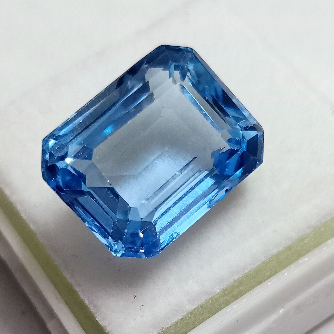 Awesome Blue Aquamarine Emerald Cut 9-11 Ct Natural Loose Gemstone EGL Certified