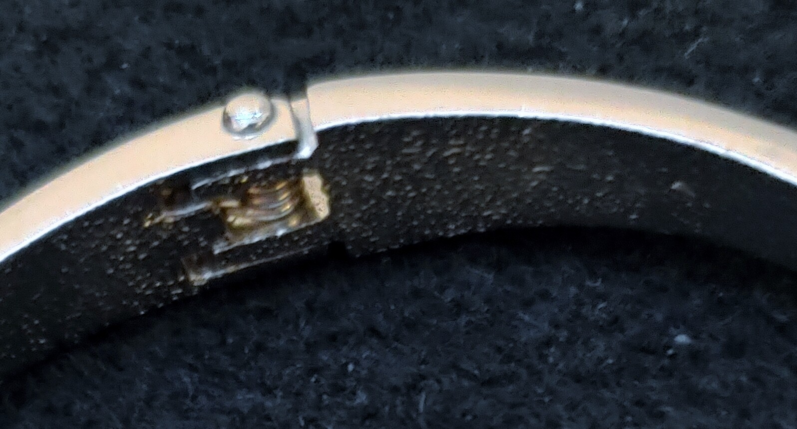 Silvertone Cuff Bracelet, hinged ( 2 1/8in Inside )