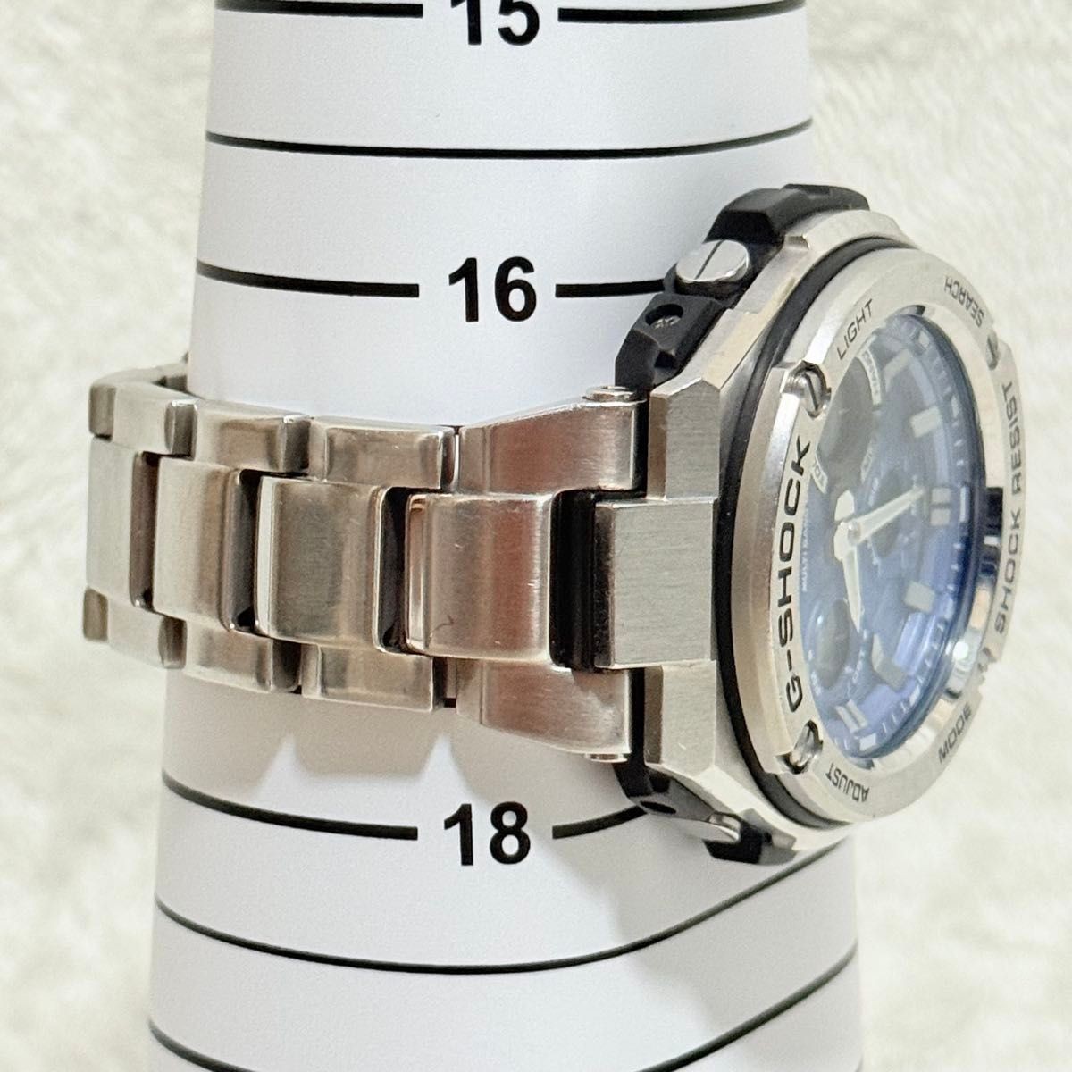 CASIO G SHOCK GST W110D Blue G STEEL Radio Solar Tough Solar