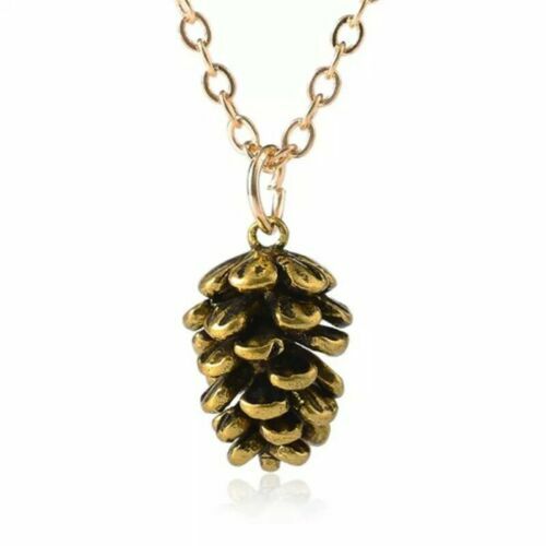 2 Cute Pinecone Necklace Pine Nut Plant Specimen Fashion Jewelry Pendant Only
