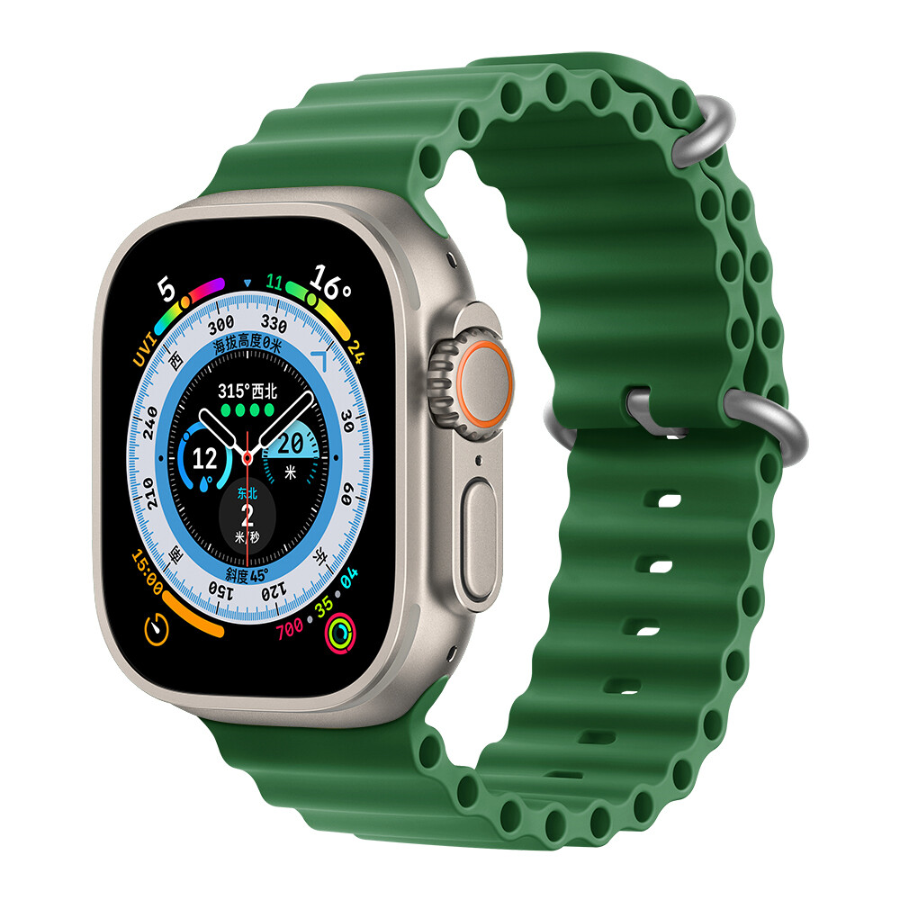 Ocean Band for Apple Watch 11 10 9 8 7 6 Silicone Sport Strap 44/41/45/49mm