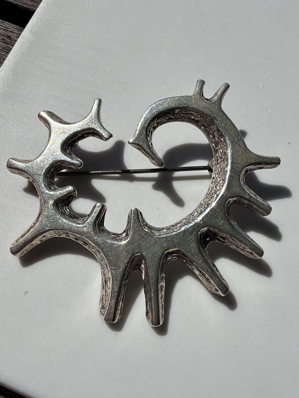Studio Else & Paul sterling silver Pendant Brooch Norway Norwegian vtg 896