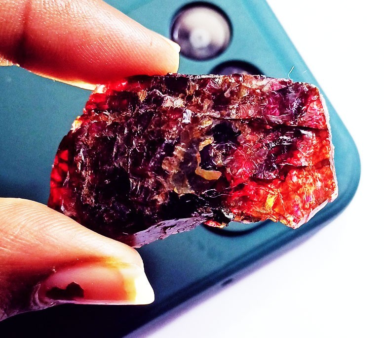 Natural Red Painite Earth Mined Rough 102.15+ Ct Certified Loose Gemstone