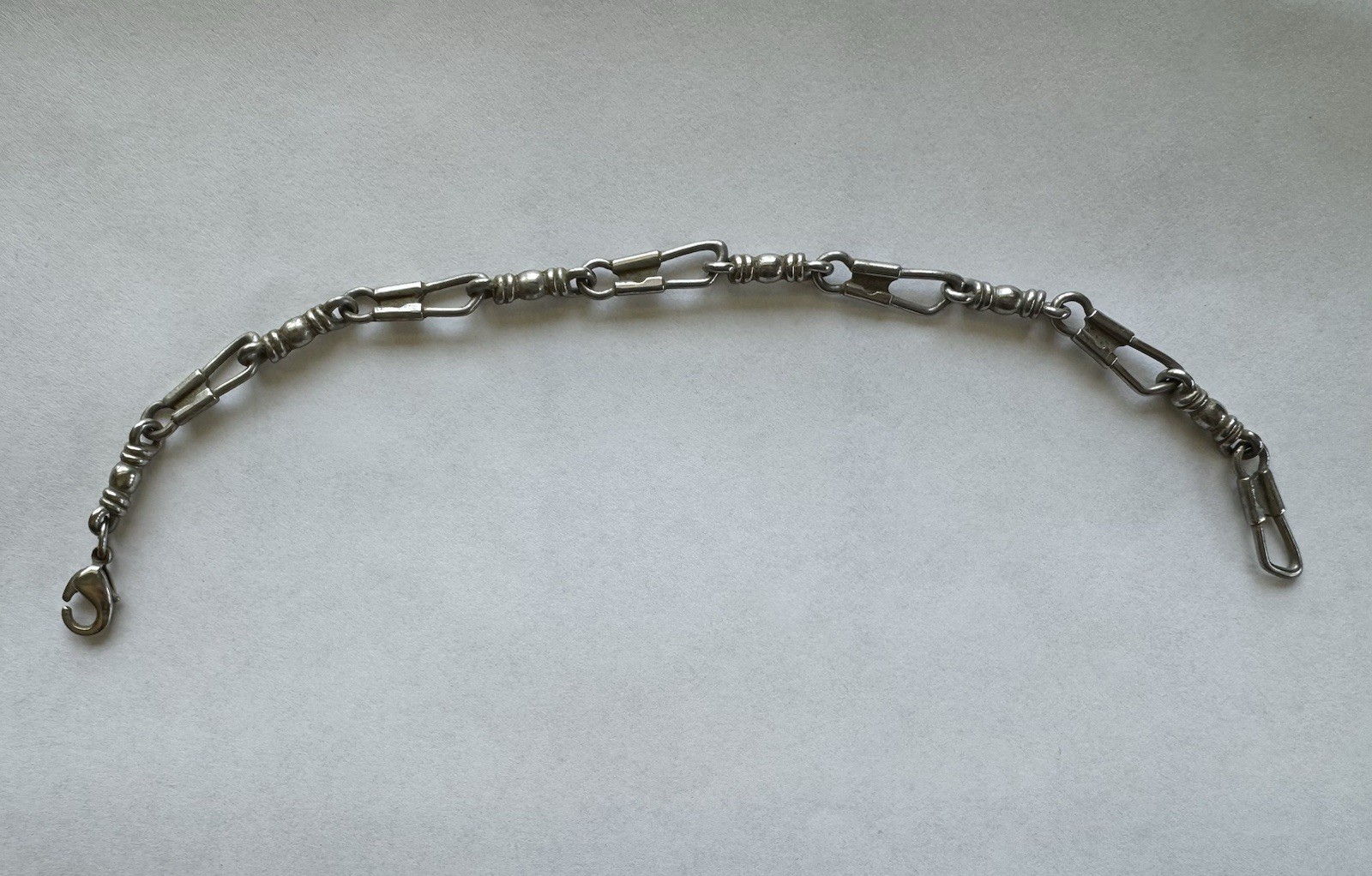 🟢 James Avery STAINLESS STEEL ~ FISHERS OF MEN ~ LINK BRACELET 8″ VINTAGE