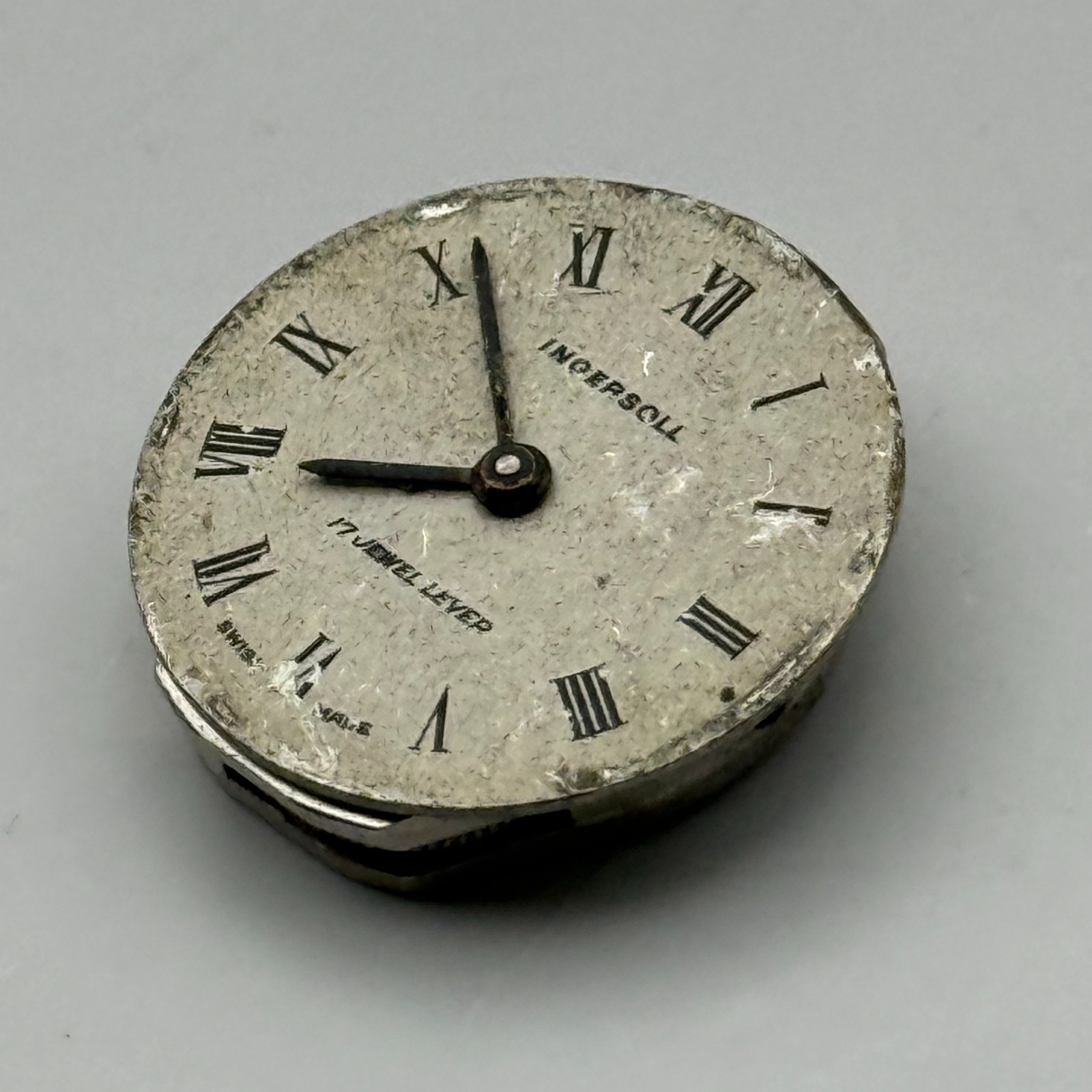 FHF 69-21 Watch Movement Ingersoll Swiss 17 Jewels Manual Wind Parts 15.3mm