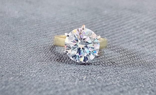3Ct White Round Cut Women’s Engagement Wedding Ring In Solid 925 Sterling Silver