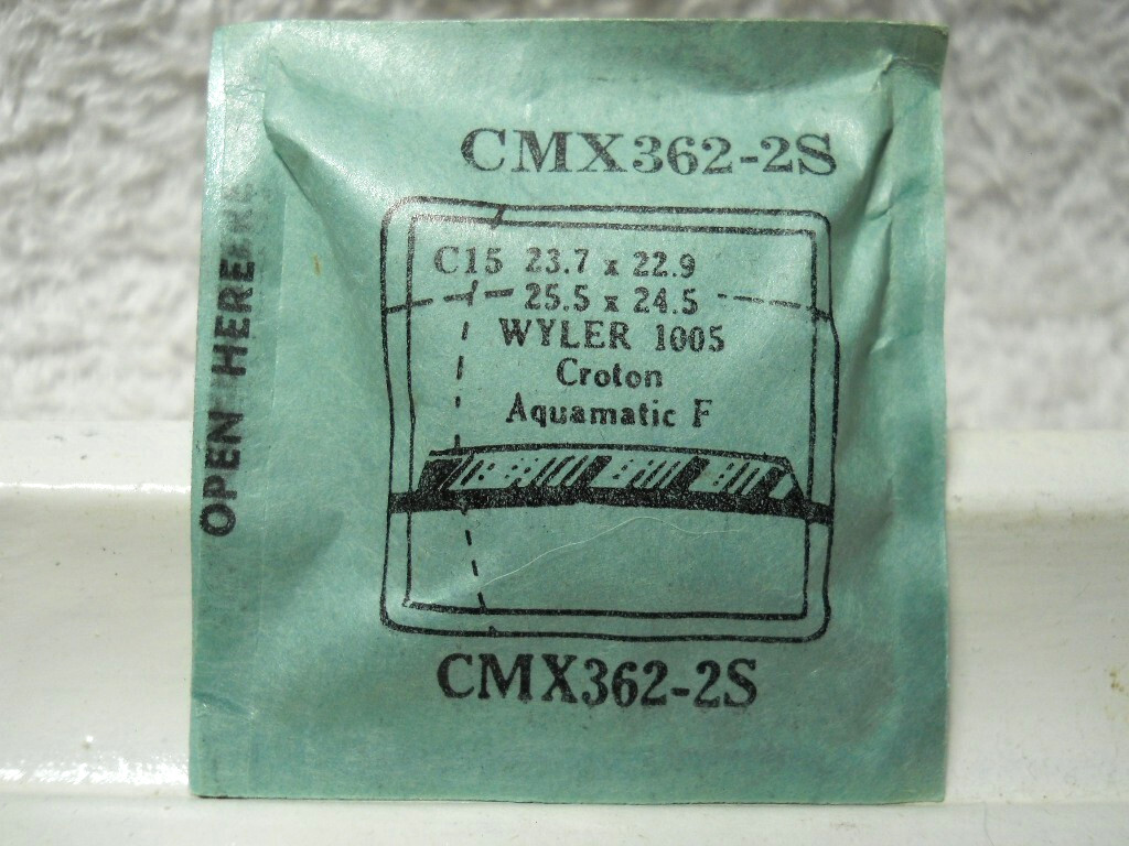 GS CMX362-2S Watch Crystal For Wyler 1005 Croton – 25.5 x 24.5 – 23.7 x 22.9 mm