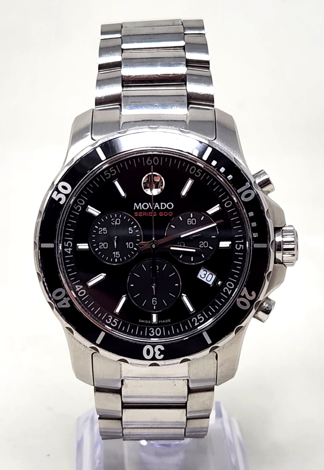 Movado Series 800 Quartz 14.1.27.1426 Chronograph 42mm Diver Watch