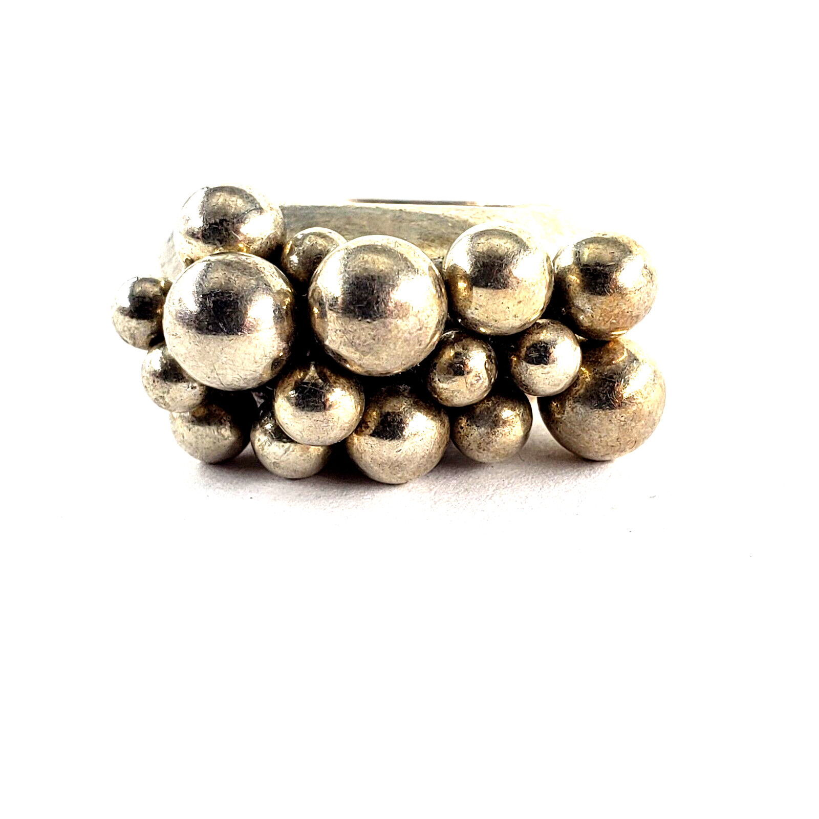 SILPADA Sterling Silver Jewelry Set CHA CHA 9″ Bracelet Ring Size 7 Beaded Ball
