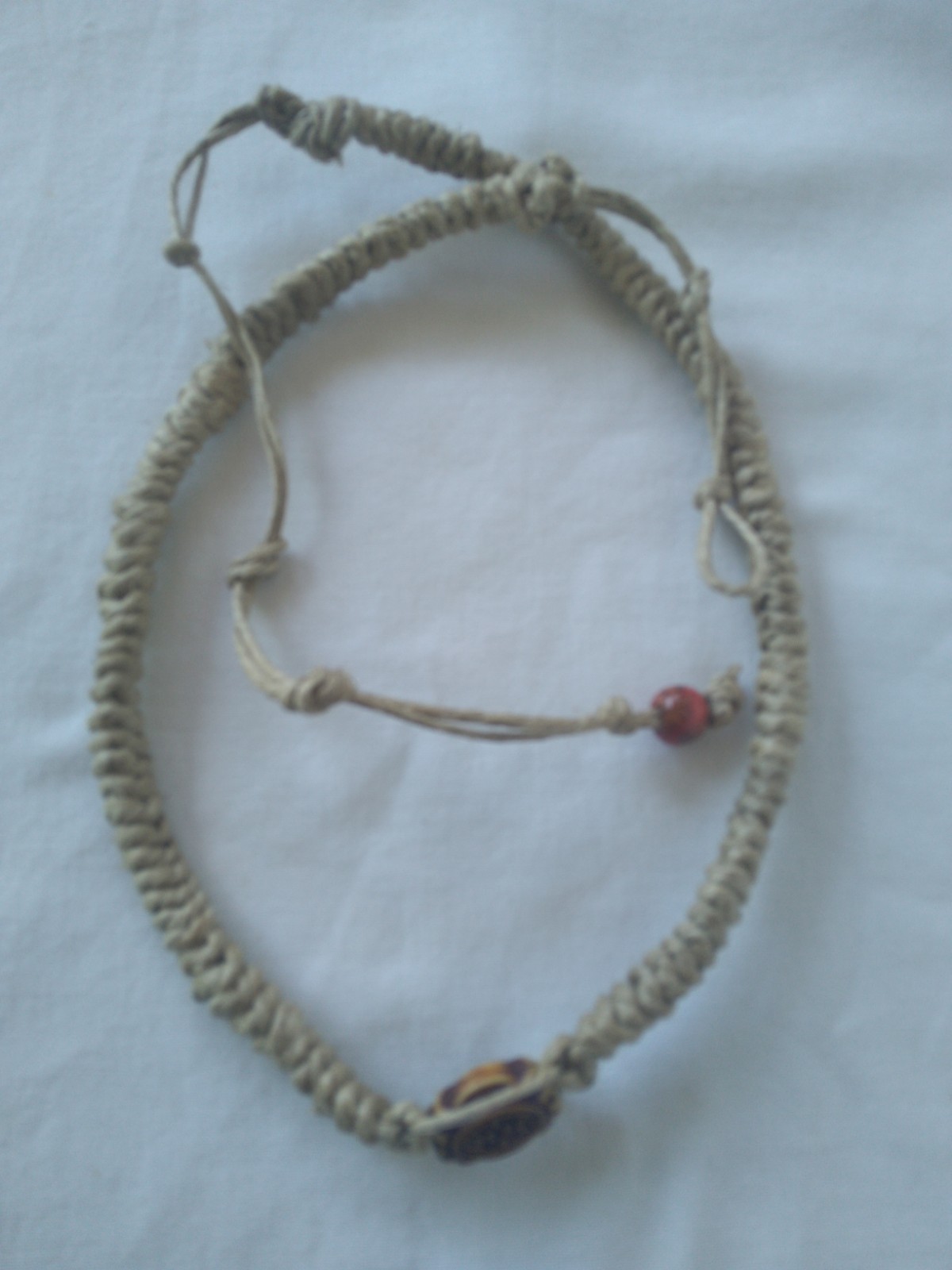 SURFER HEMP NECKLACE 30″ Unisex Macrame Boho Hippie Ethnic US Seller New