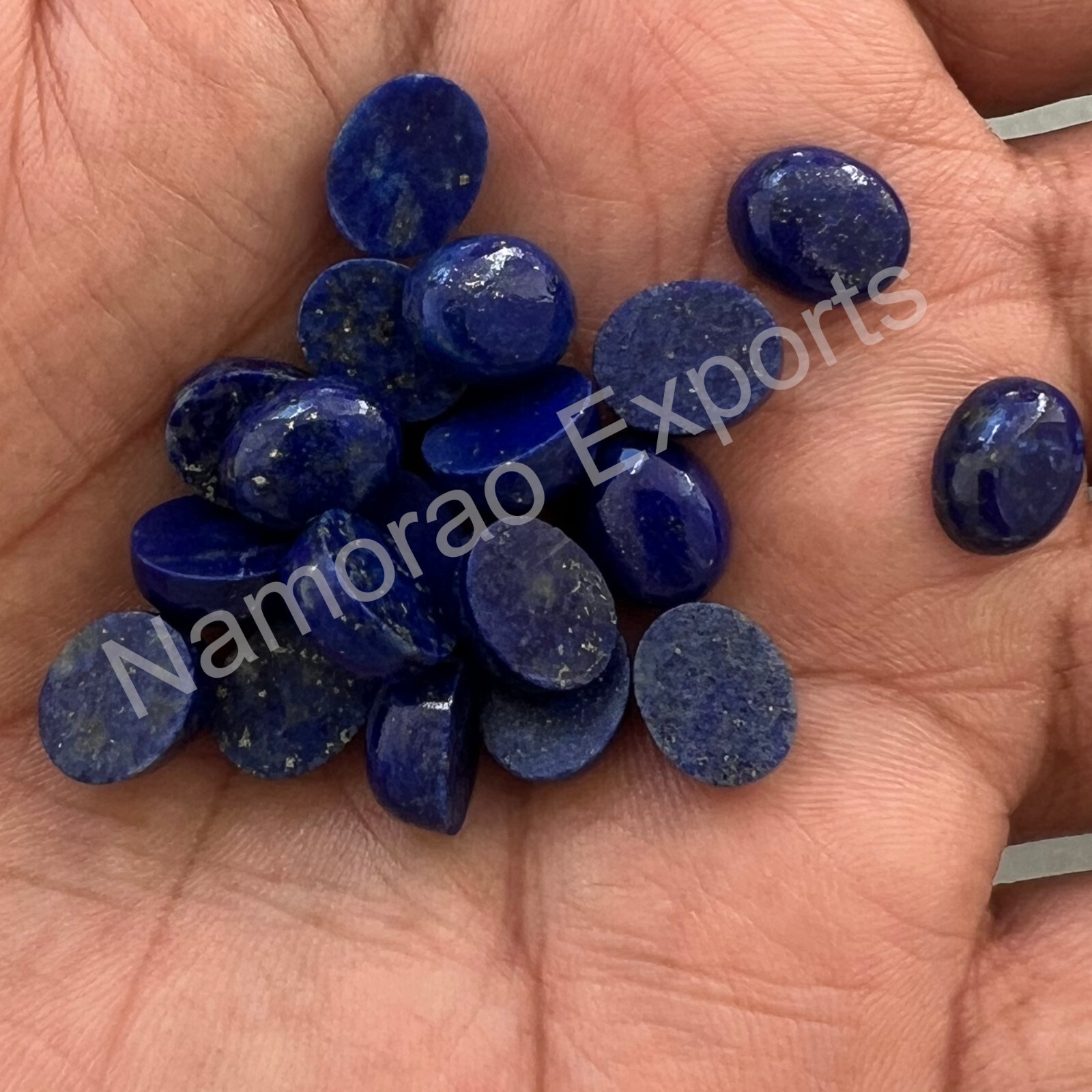 Natural Lapis Lazuli Oval 3×5 mm to 15×20 mm Cabochon Loose Gemstone Lot