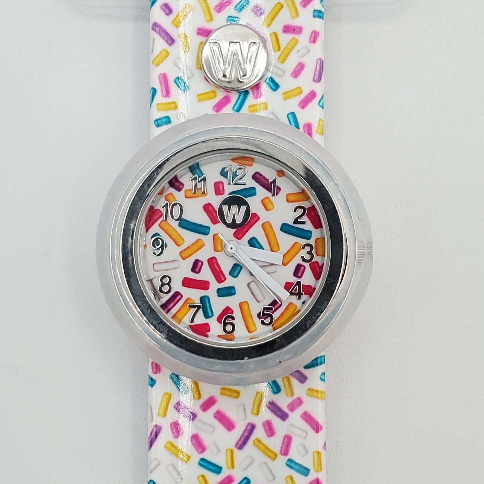 Watchitude Sprinkles Adult Watch 450 White Slap Band Limited Edition New READ