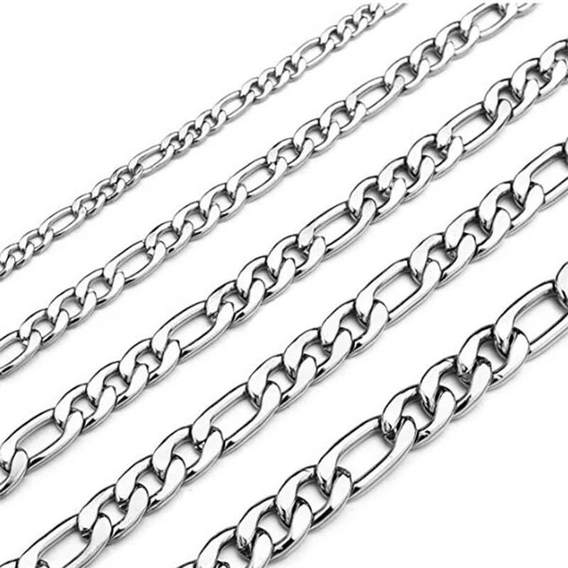 New Sterling Silver Thick Solid 925 Italy Men’s Figaro Chain Necklace New 2026
