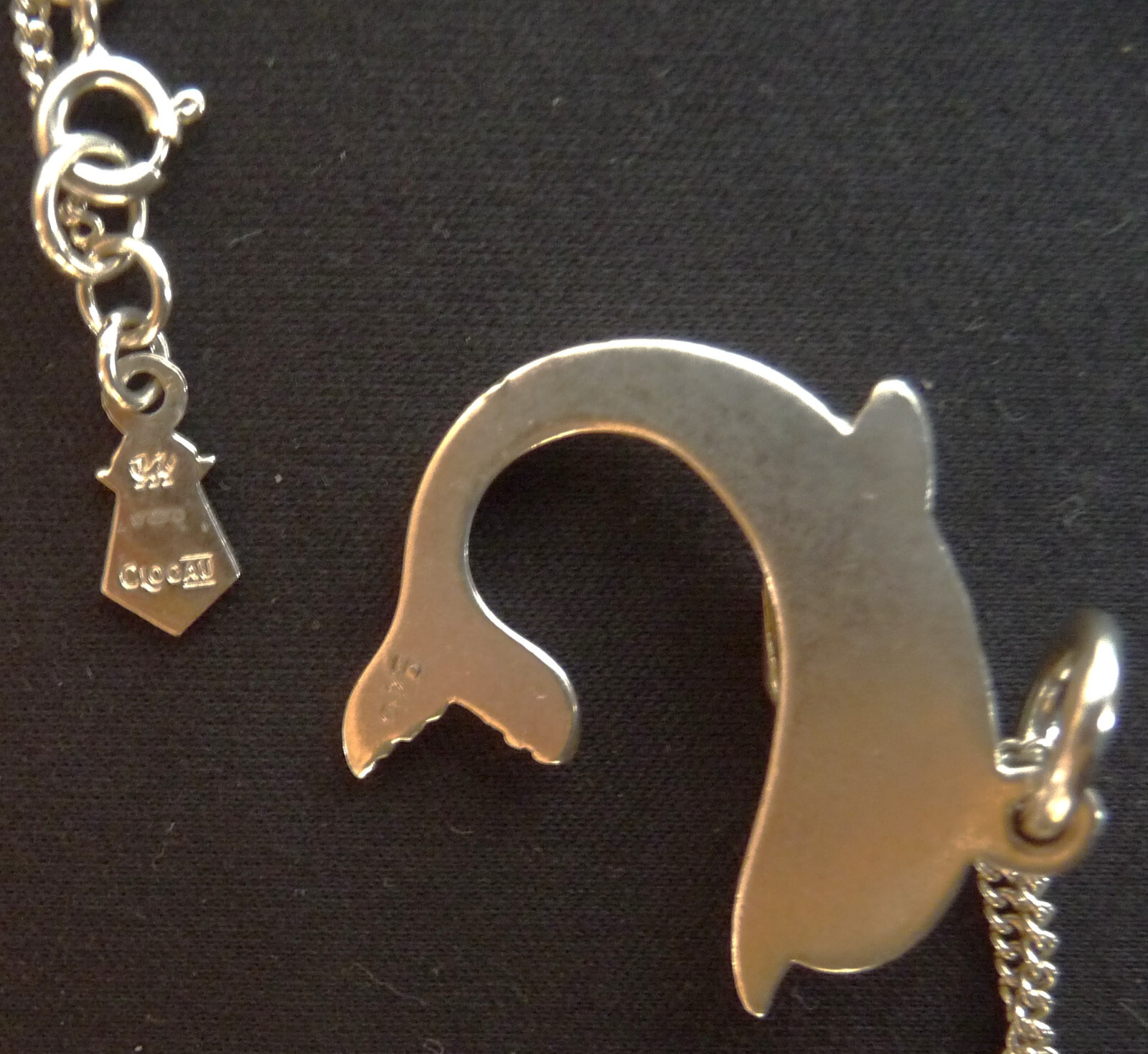 Sterling Silver Necklace with Pendant – Dolphin – 925 Silver Hallmarked