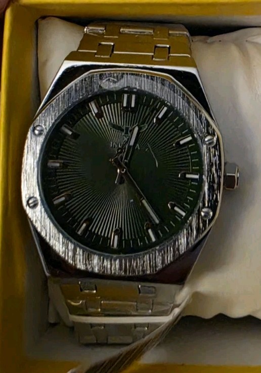 Invicta Men’s Specialty I 69960 Octagon Green Sunray Dial Stainless Steel Watch
