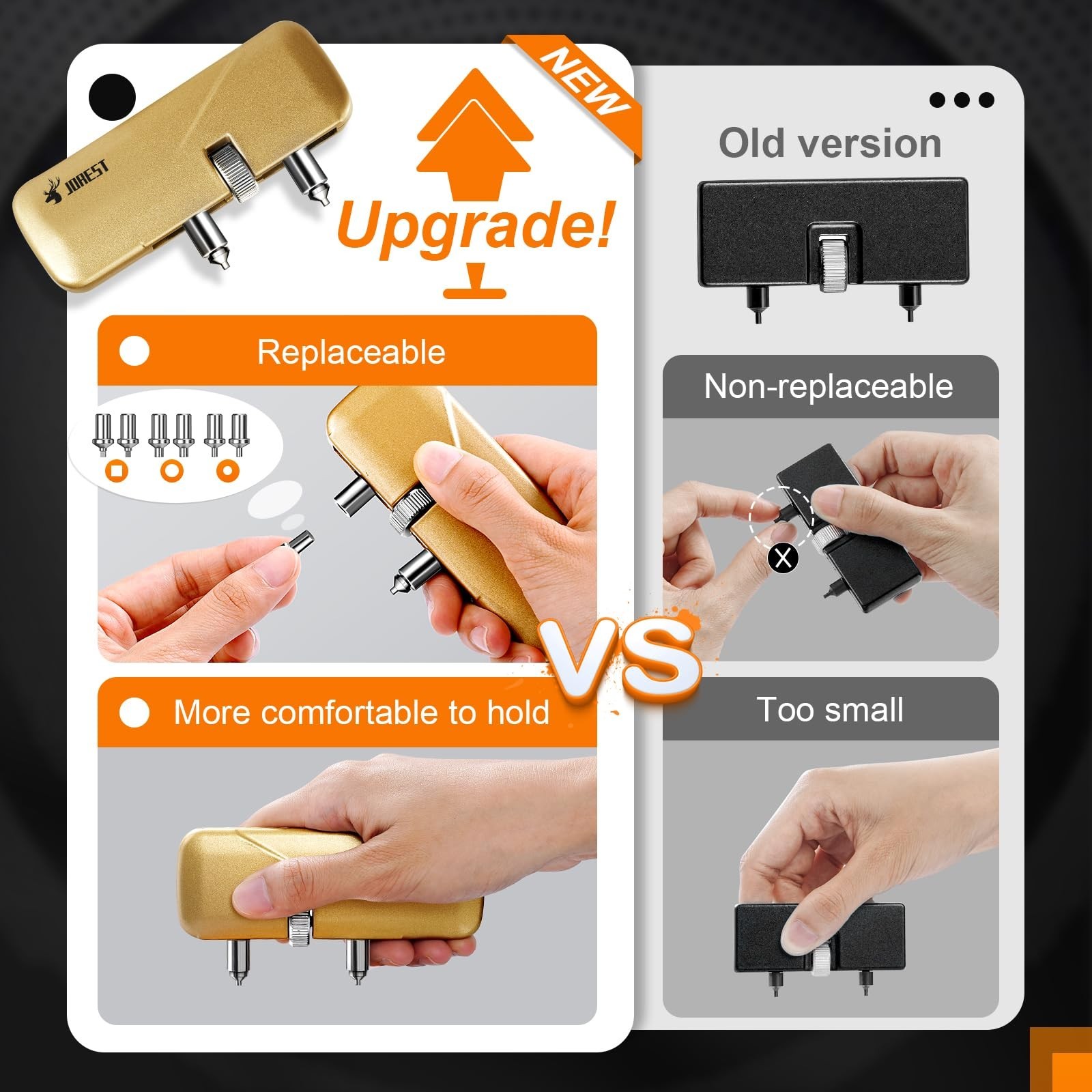 Watch Repair Tool Kit – Battery Replacement, Strap Adjustment, Case Opener, Link