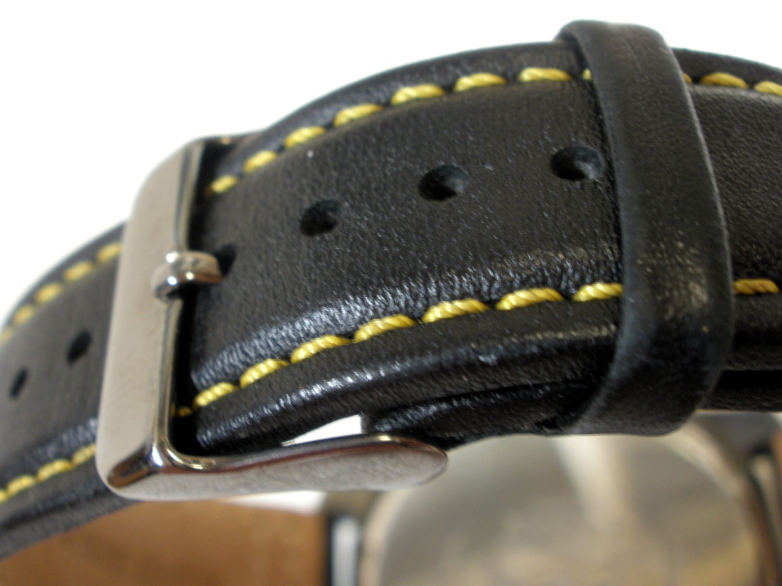 Pulsar VD53-X074 Chronograph 100m Watch Black Dial 44mm inc oem Leather Strap