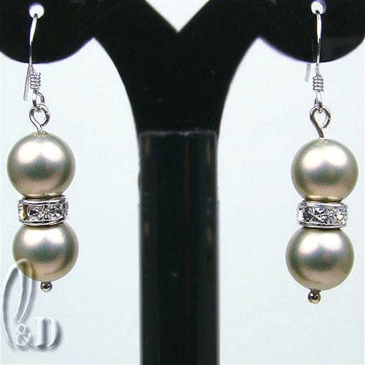 AU STOCK CHIC GOTG LARGE MULTIPLE COLOUR SEA SHELL PEARLS SILVER EARRINGS EA013