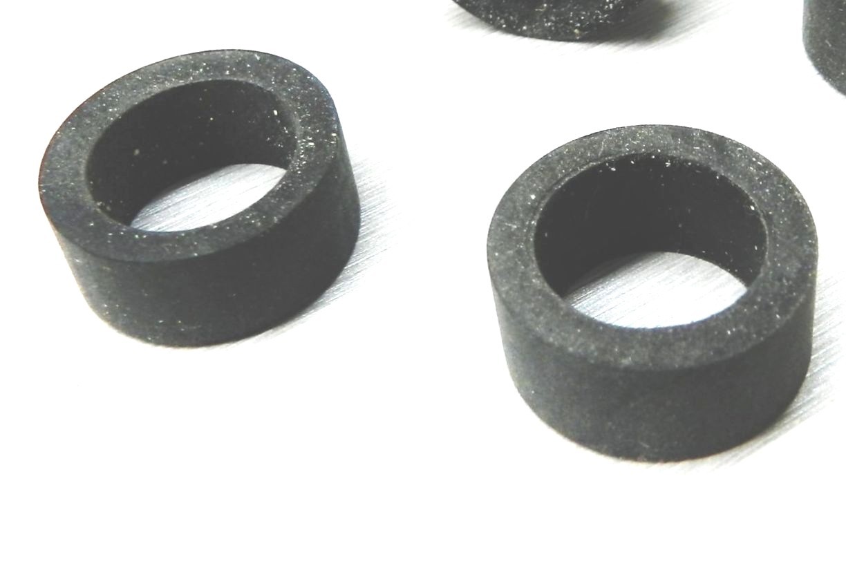 Jewelry Steamer Washers Glass Rubber Gaskets Parts – 5/8″ ID X 1/2″ Thick