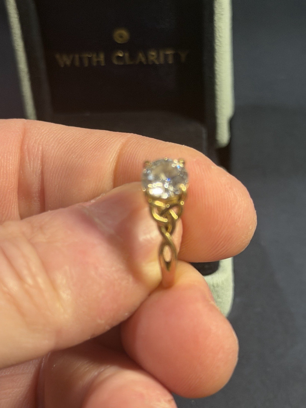 1.5 ct lab grown diamond ring Flawless Colorless Ideal Cut