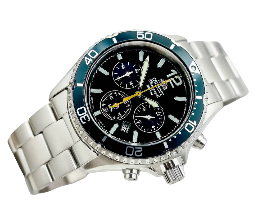 Orient Sport Mako Solar Powered Sapphire Green Dial RN-TX0204E Men’s Watch