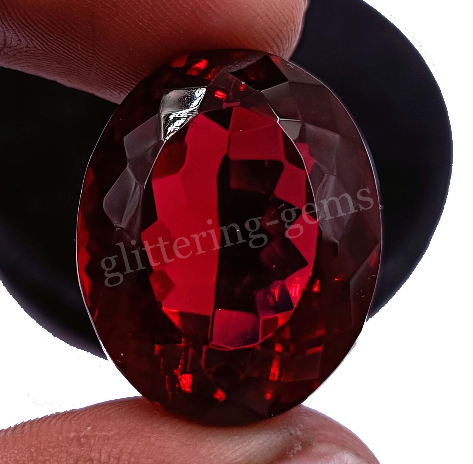 Natural Mozambique Red Ruby 63.5 Ct Certified Oval Cut Loose Gemstone 5DA