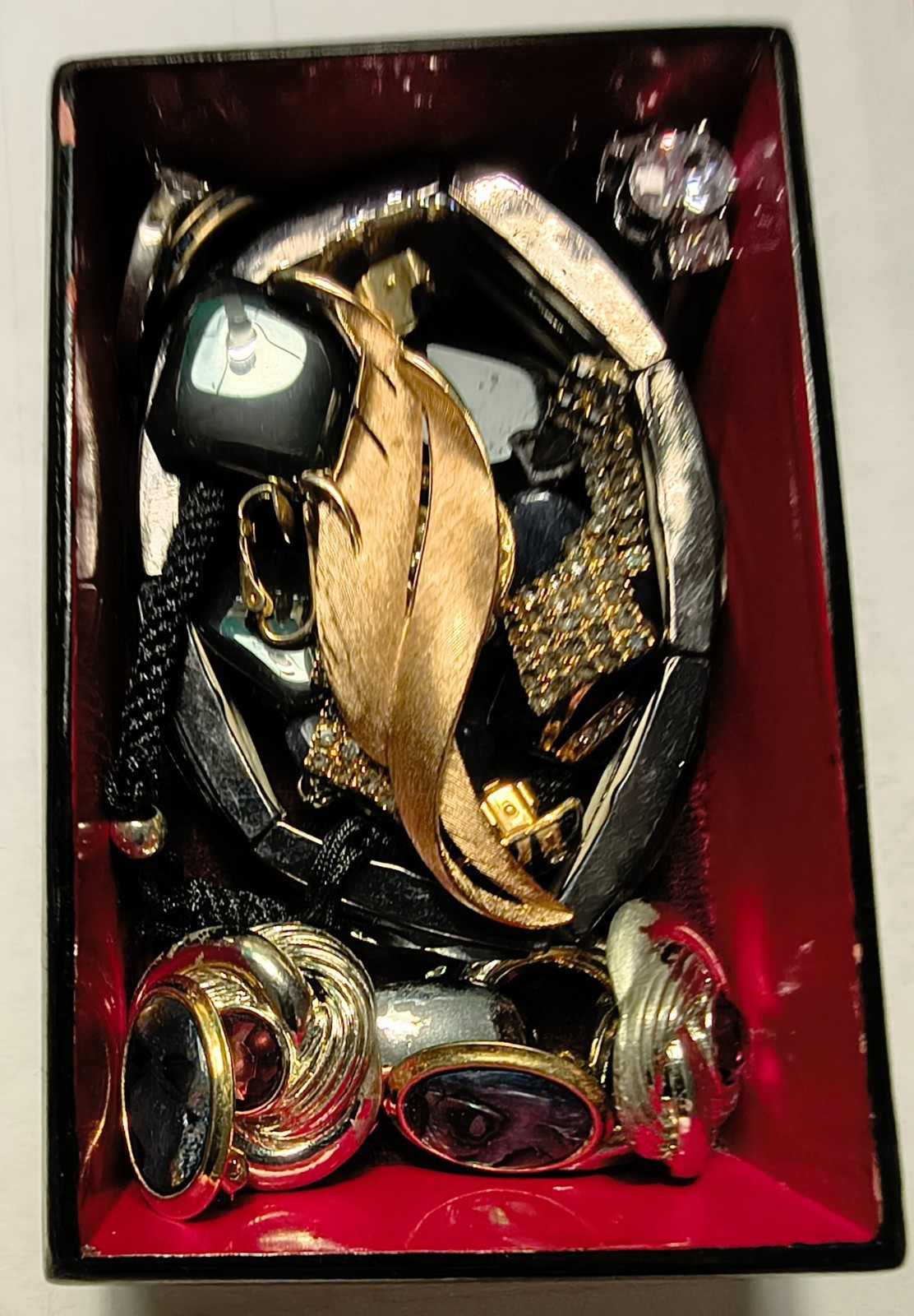 Box of jewelry for all ages. Vintage & contemporary. Branded, artisan, & more.