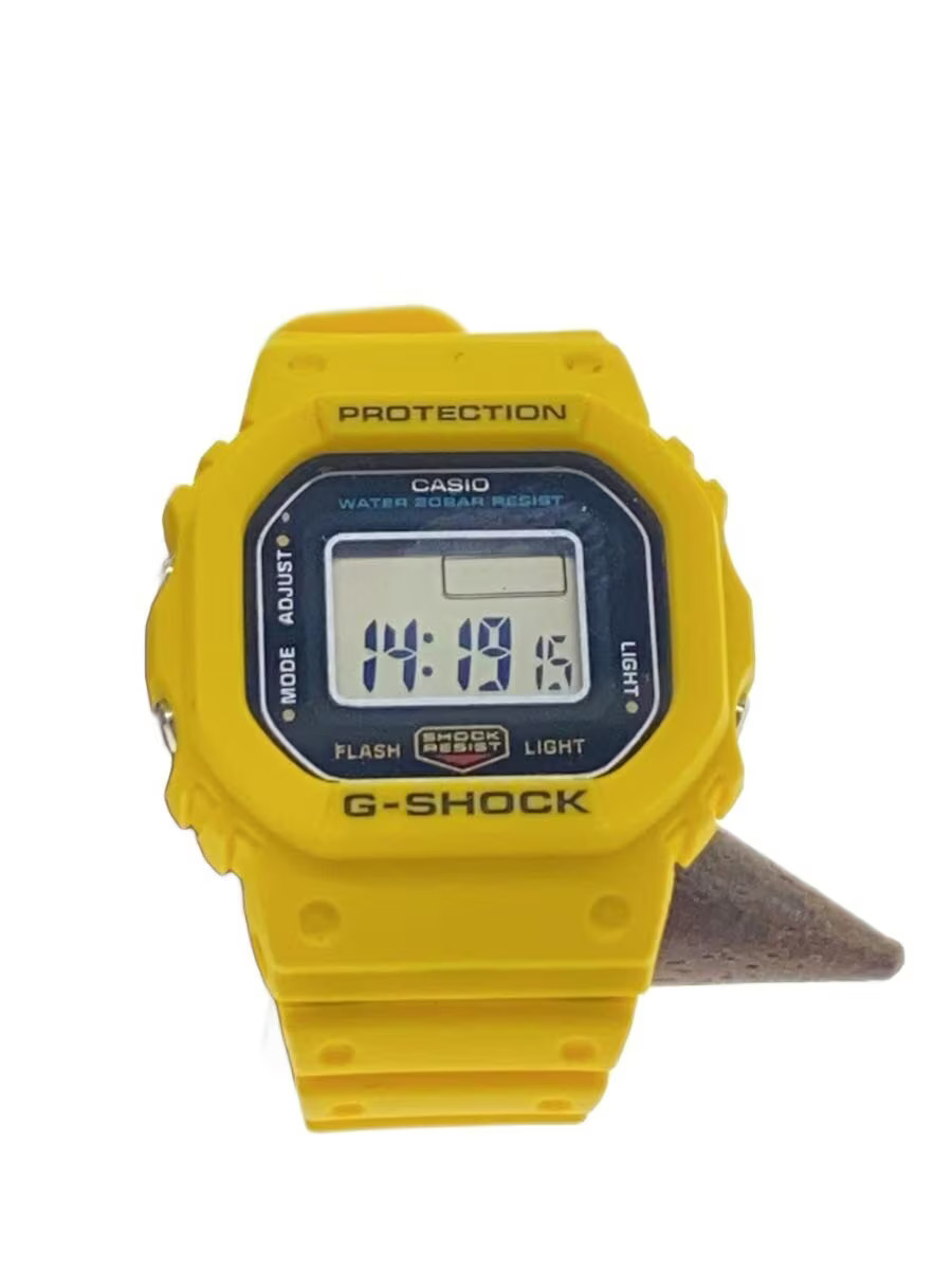 CASIO Quartz Watch Digital Rubber YLW DWN 5600 Ring Watch G SHOCK nano