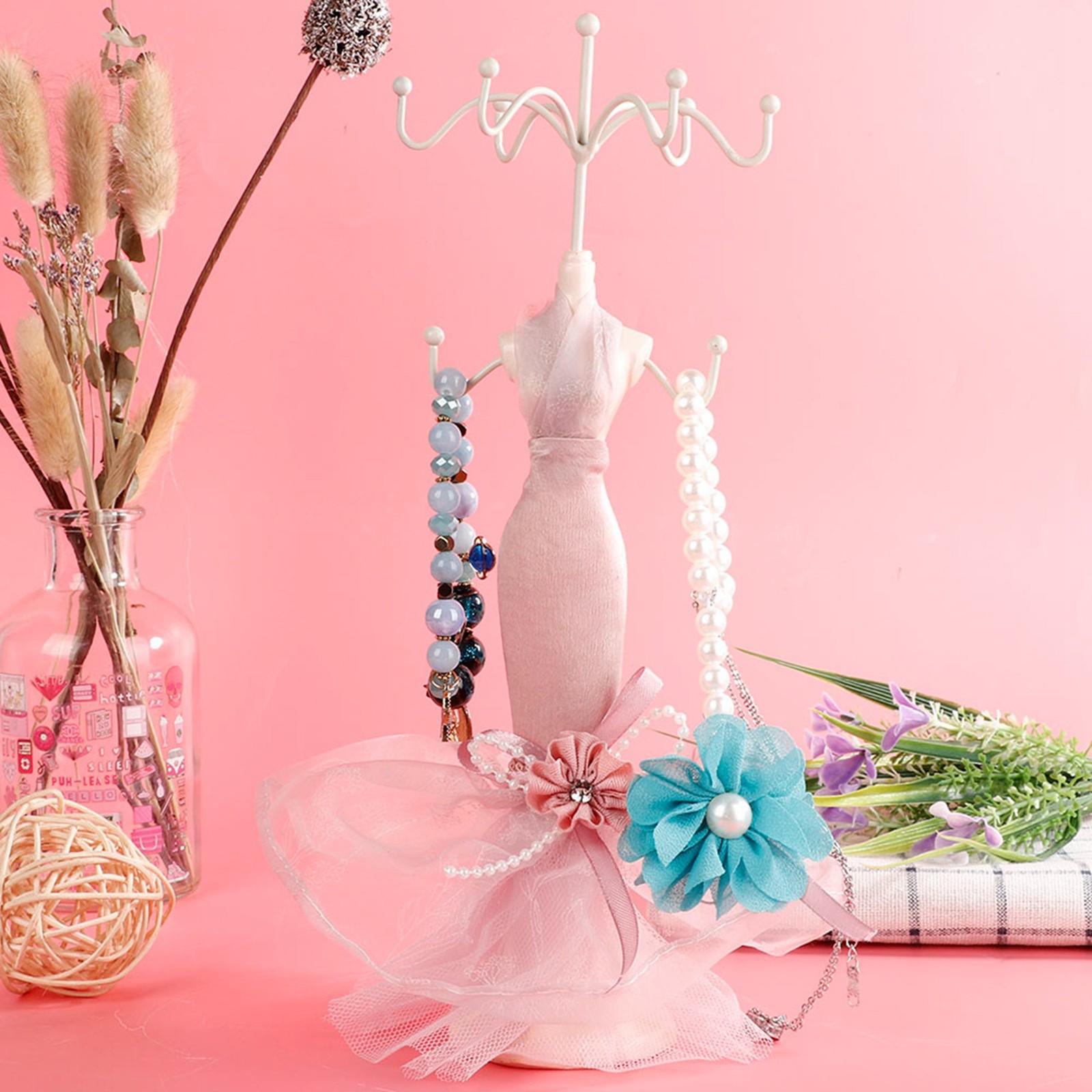 Jewelry Holder Stand For Dress/Earrings/Necklace/Rings (Small Model)