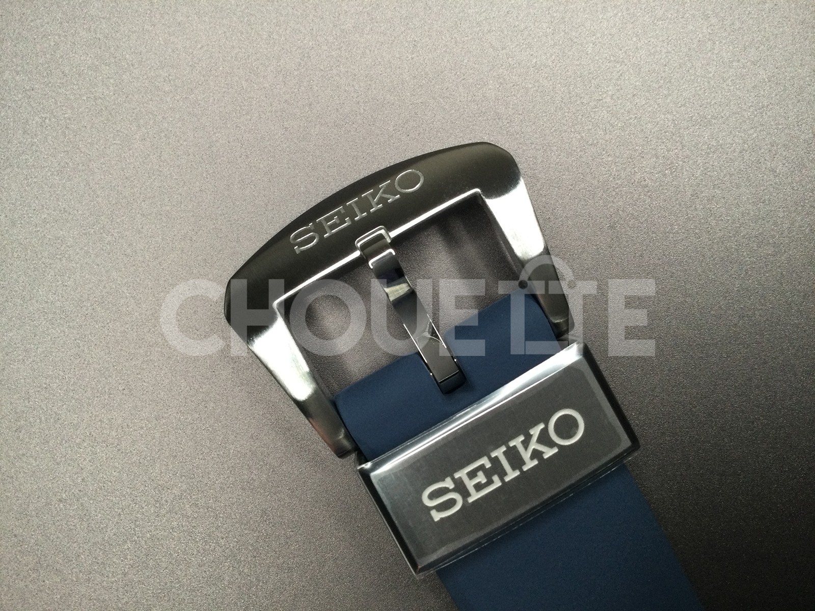 OEM Seiko King Turtle SRPF77 Dark Manta 22mm Blue Silicone Rubber Watch Strap