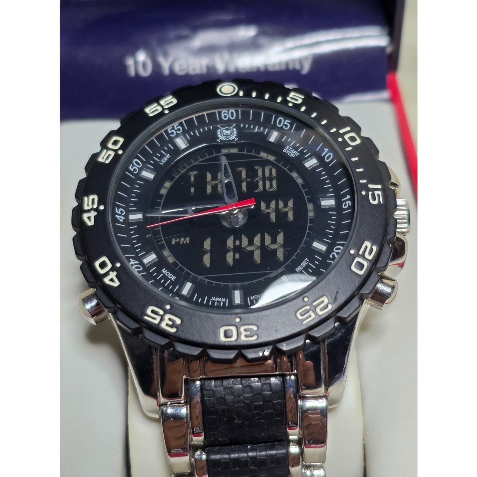 THRE3 US Polo Assn Men’s Ana-Digi Dual Display Sport Watch w/ Box & Manual NIB