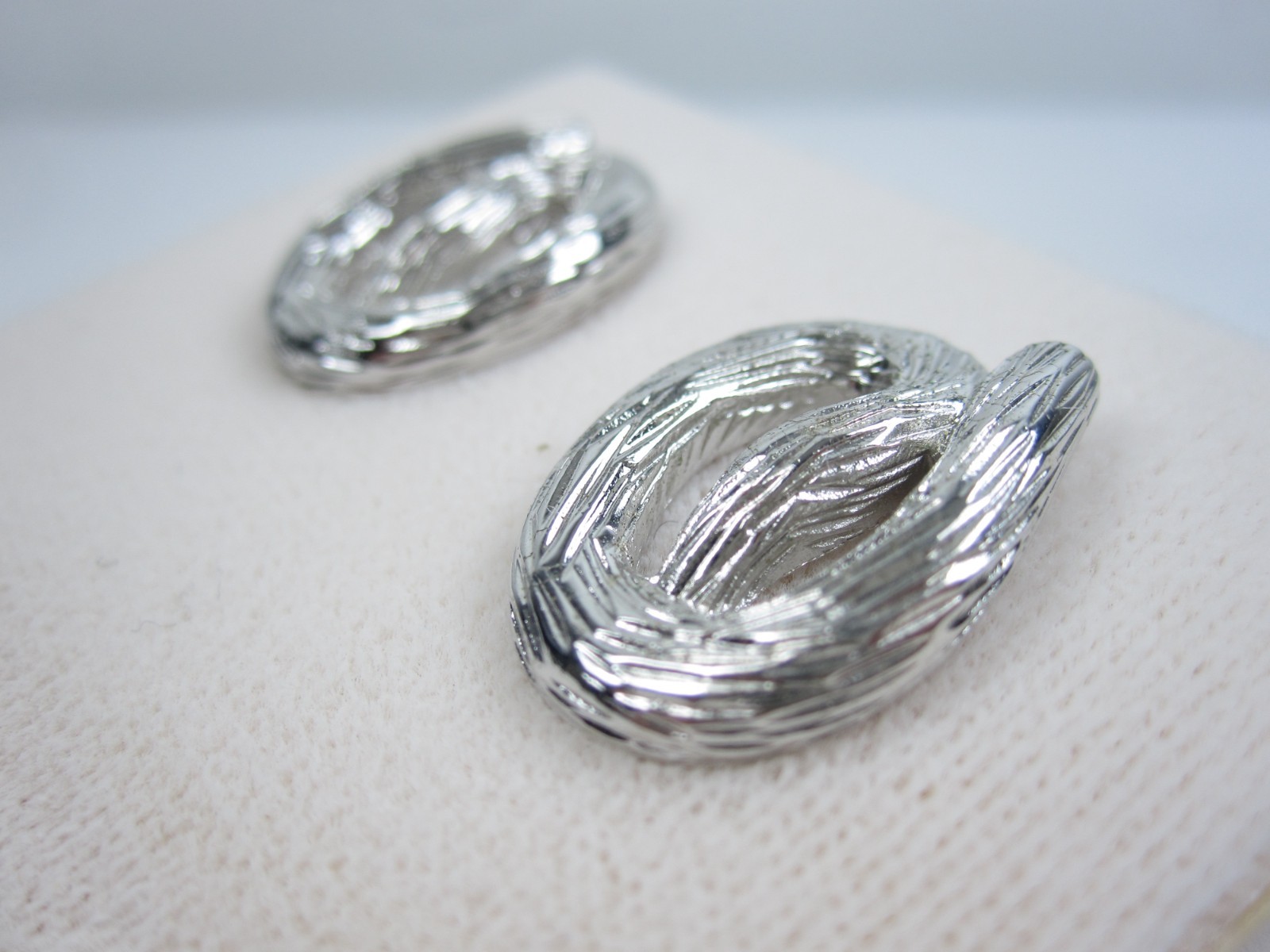 D’Orlan Rhodium Plated Pierced Earrings – Lead and Nickel Free – 9593