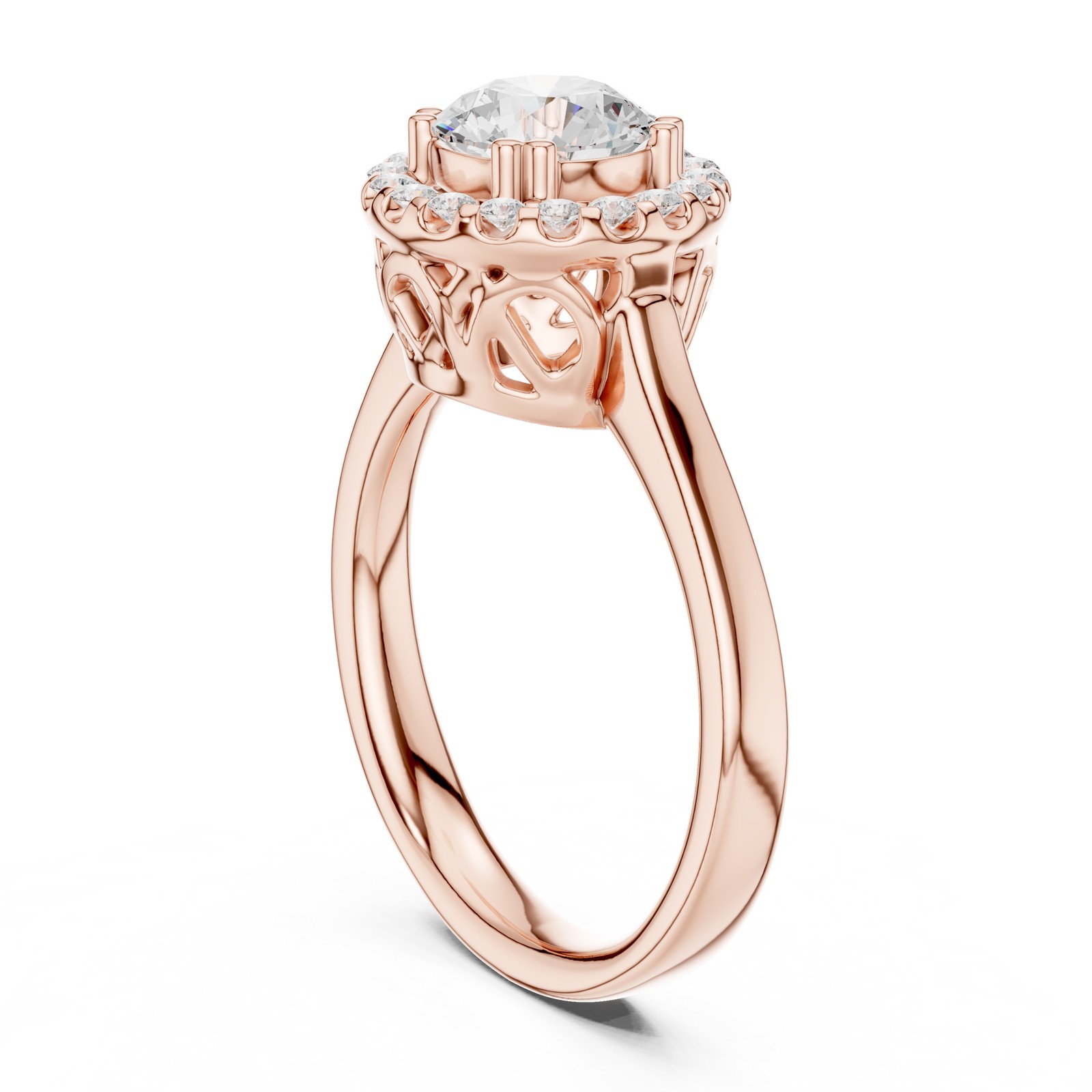 1.16 Ct Natural Diamond Perfect Romantic Wedding Jewellery Ring 14k Gold Over