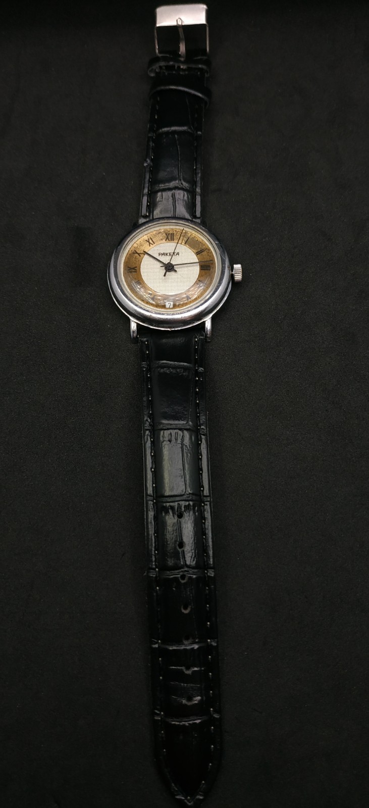 Men’s Dress Vintage USSR Watch Raketa Mechanical 2614.H Retro Soviet ☭
