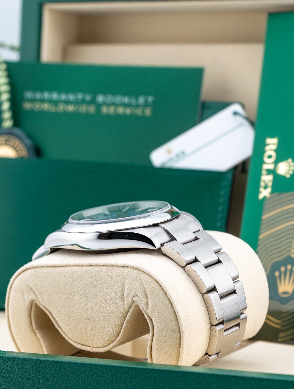 Rolex Oyster Perpetual 41 Stainless Steel w Newest ‘MED’ Blue Dial – Ref 134300