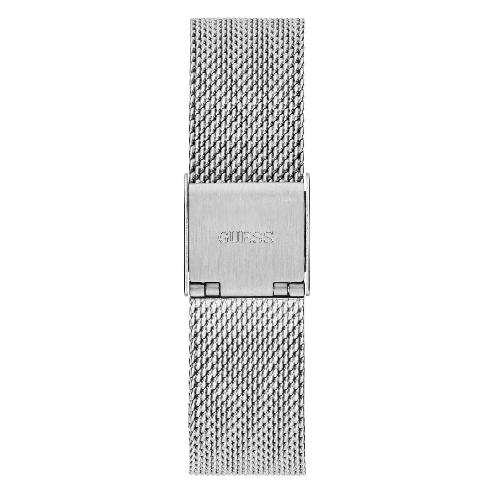 Guess Ladies Tapestry Diamonds Silver Dial Mesh Bracelet Watch – GW0354L1 NEW
