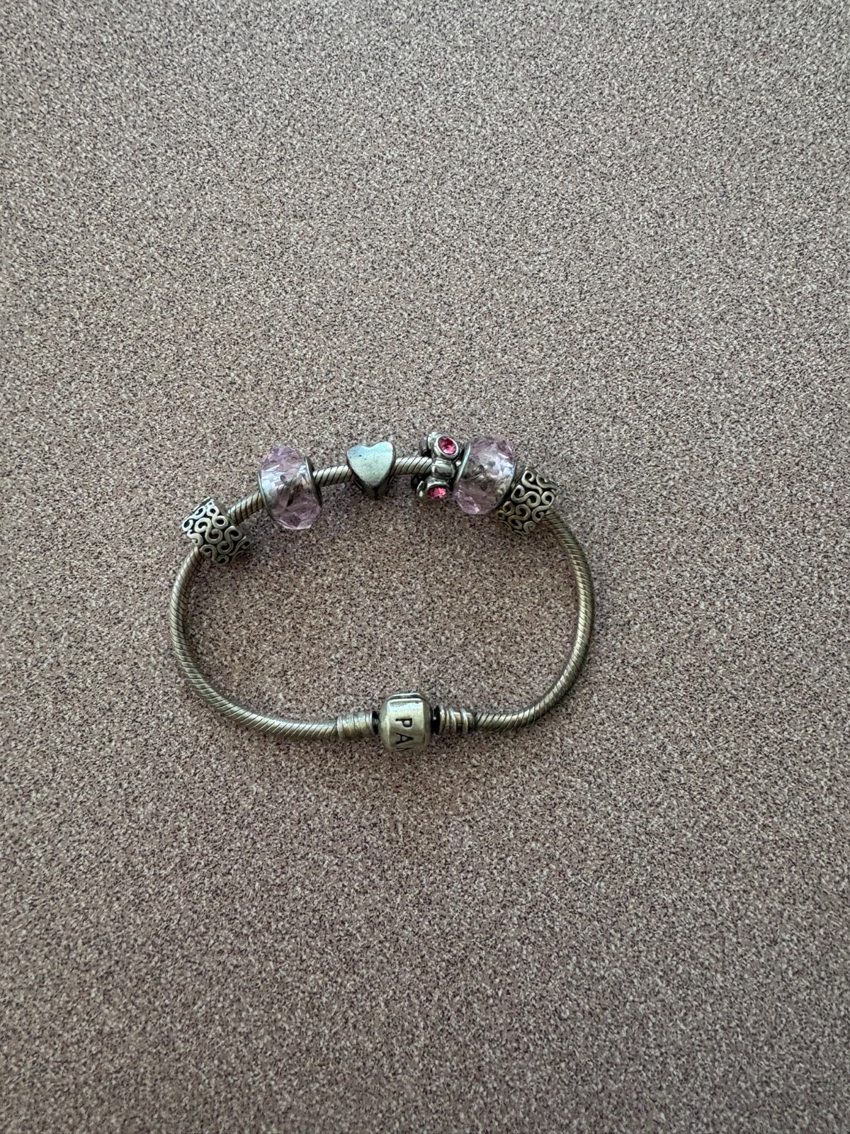 PANDORA Women Silver Charm Bracelet – 590702HV authentic 925 ALE bracelet
