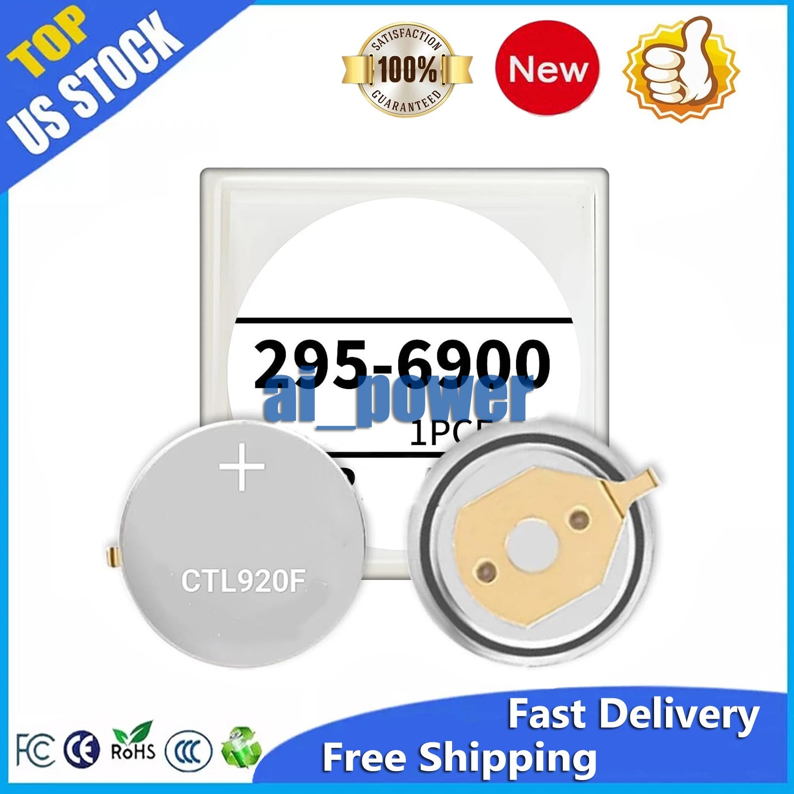 For Citizen Eco-Drive 295-6900 Watch Capacitor Battery AV0050-54A BL9000-59F US