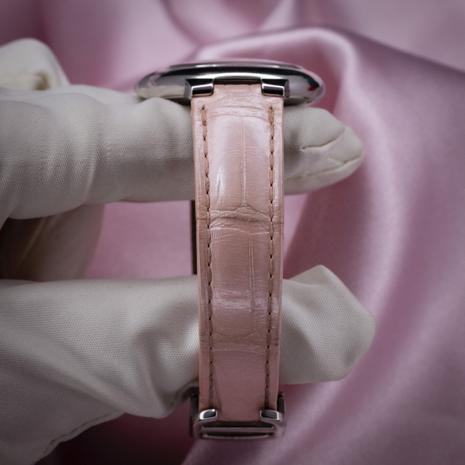 Cartier Ballon Bleu Pink Dial 33mm Automatic Steel Full Set WSBB0002