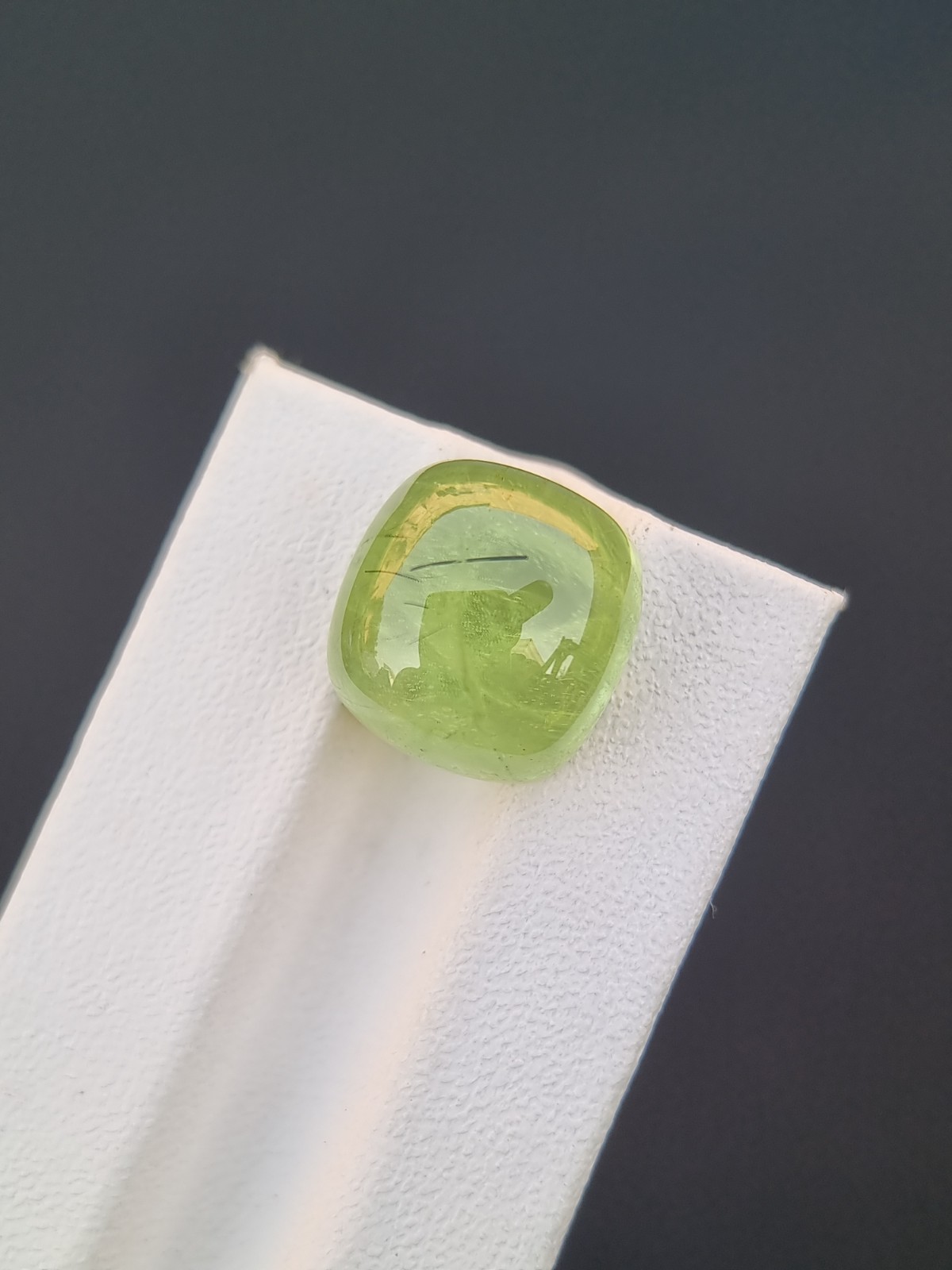 Natural Green Peridot Cushion Cabochon 11.70 Ct | Pakistan Origin | Gemstone