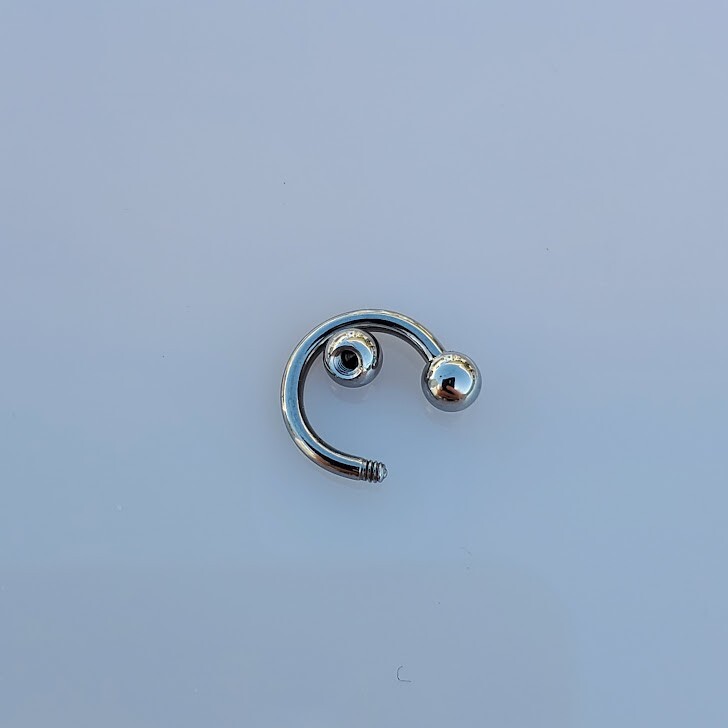 2 – 16g 6mm Septum Ring Circular Barbell Horseshoe Surgical Steel Tiny Small USA