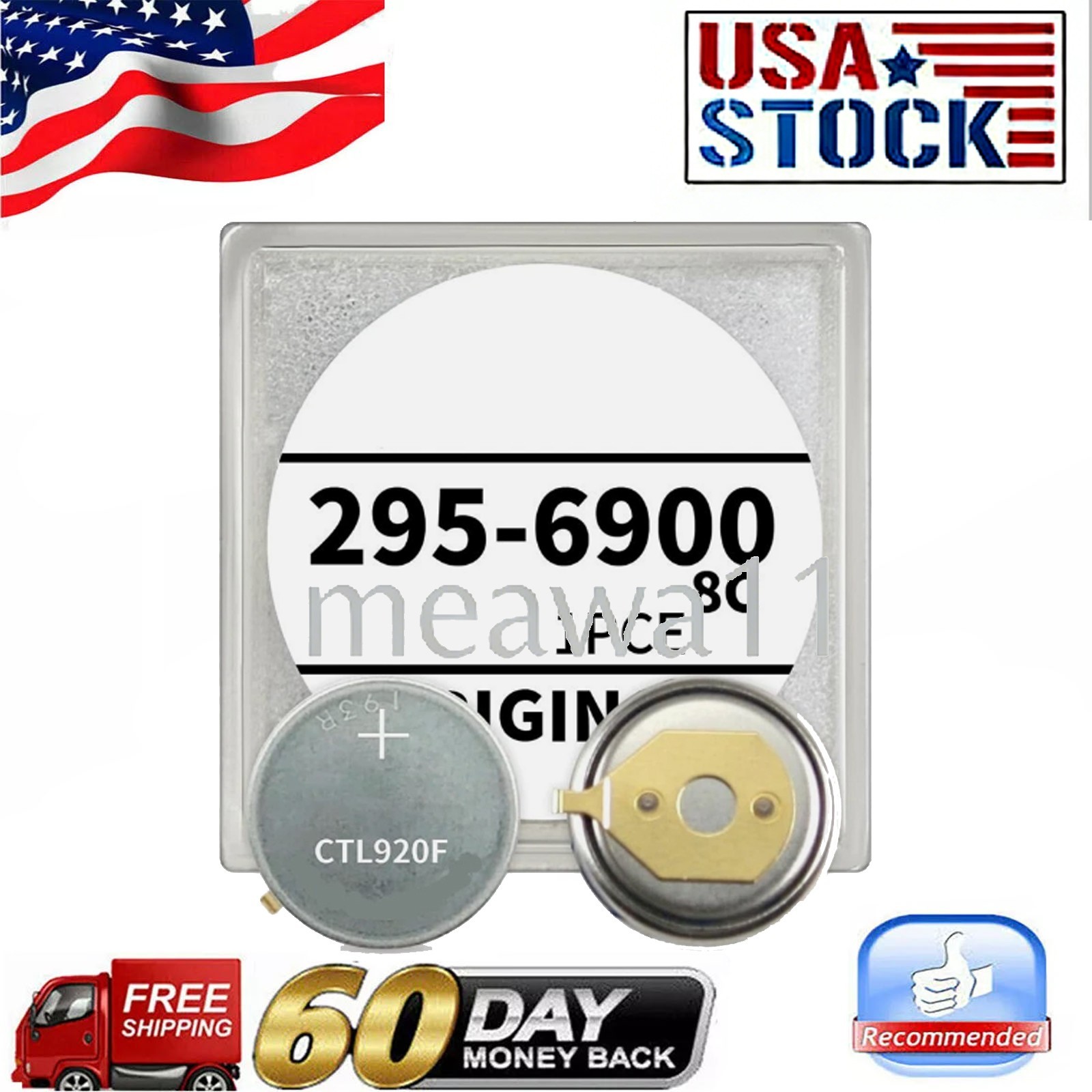 295-6900 Battery for Citizen Ecodrive Panasonic Capacitor E610 E660 E670 E650