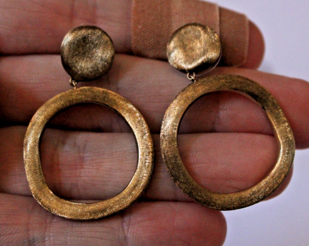 Marco Bicego 18k Gold Jaipur Circle Drop Earrings 8 grams