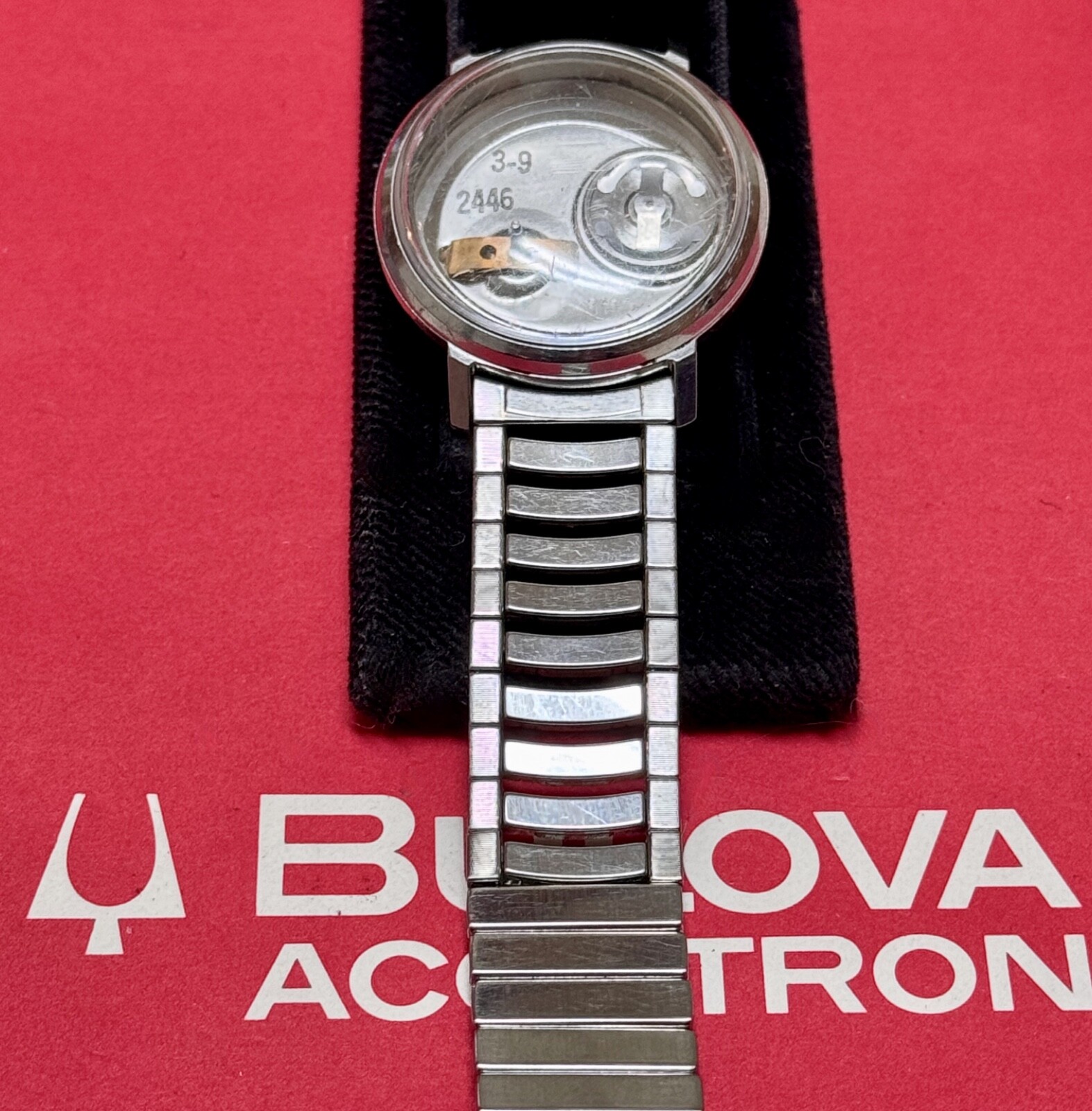 Admiral USA 1960s ladder band Bulova Accutron size stretch type 17.4mm 11/16
